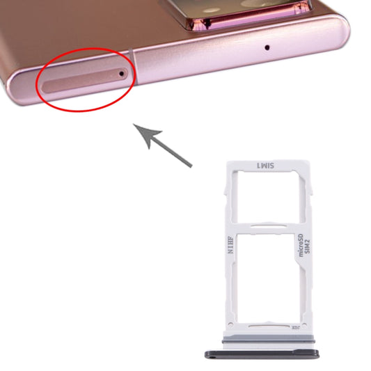 Pour Samsung Galaxy Note20 Ultra Plateau de carte SIM + Plateau de carte SIM / Plateau de carte Micro SD