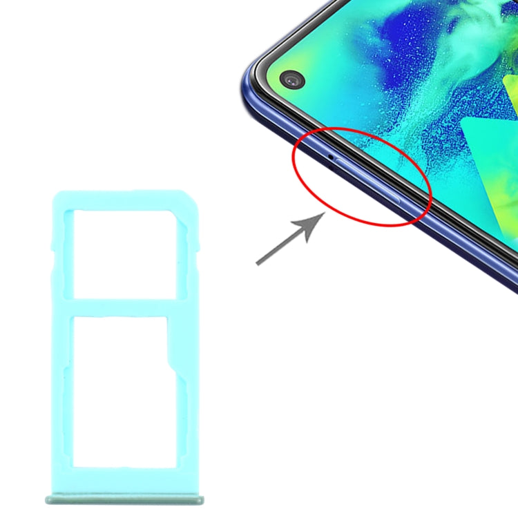 Pour Samsung Galaxy M40 SM-M405 Plateau de carte SIM + Plateau de carte SIM / Plateau de carte Micro SD