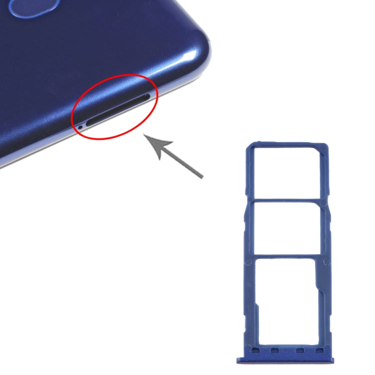 Pour Samsung Galaxy M10 SM-M105 Plateau de carte SIM + Plateau de carte SIM + Plateau de carte Micro SD