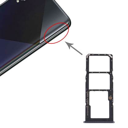 Pour Samsung Galaxy A50s SM-A507 Plateau de carte SIM + Plateau de carte SIM + Plateau de carte Micro SD