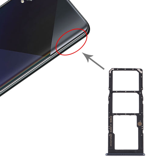 Pour Samsung Galaxy A50s SM-A507 Plateau de carte SIM + Plateau de carte SIM + Plateau de carte Micro SD