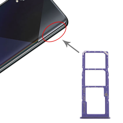 Pour Samsung Galaxy A50s SM-A507 Plateau de carte SIM + Plateau de carte SIM + Plateau de carte Micro SD