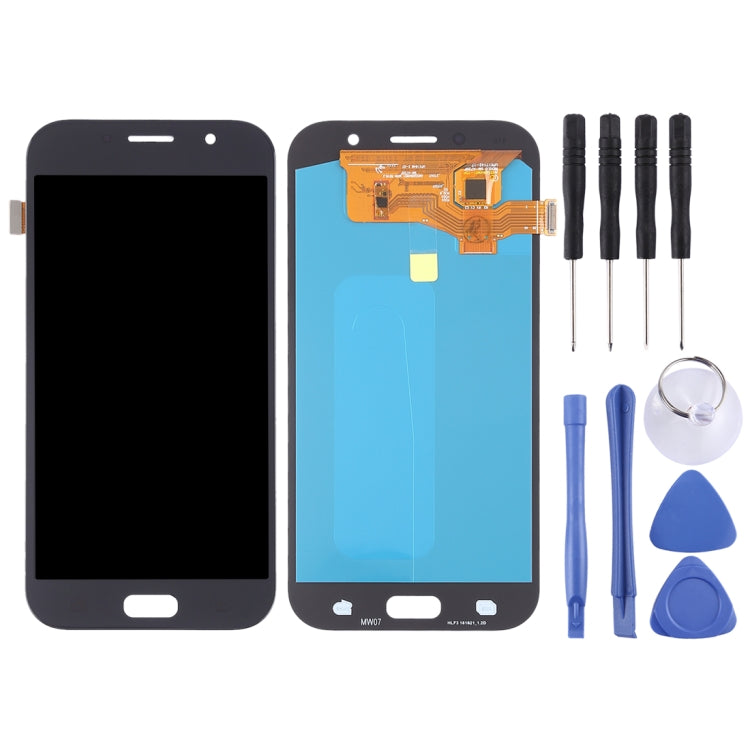 Écran LCD et numériseur complet (matériau OLED) pour Galaxy A7 (2017), A720F, A720F/DS