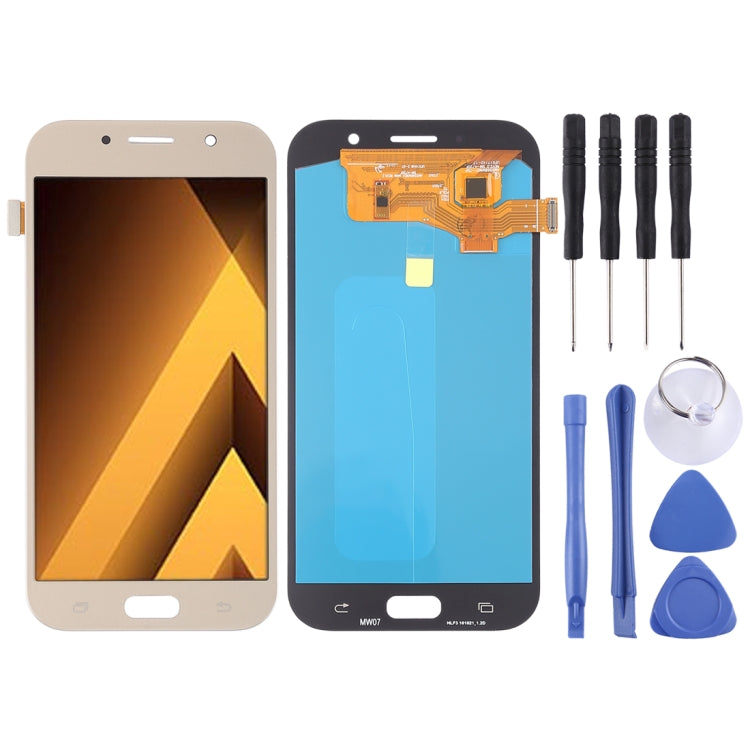Écran LCD et numériseur complet (matériau OLED) pour Galaxy A7 (2017), A720F, A720F/DS