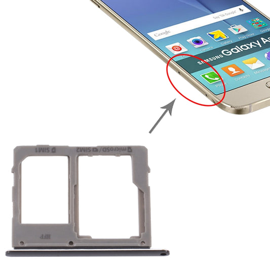 Pour Samsung Galaxy A8 Star/A9 Star SM-G8850 plateau de carte SIM + plateau de carte SIM/plateau de carte Micro SD
