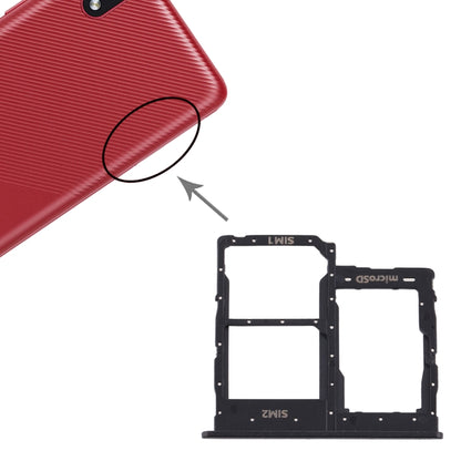 Pour Samsung Galaxy A01 Core SM-A013 Plateau de carte SIM + Plateau de carte SIM + Plateau de carte Micro SD