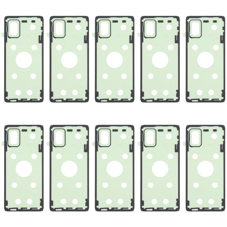 Pour Samsung Galaxy A71 10 pièces adhésif de couverture de boîtier arrière