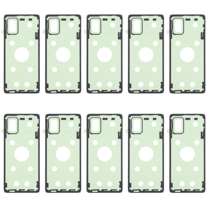 Pour Samsung Galaxy A71 10 pièces adhésif de couverture de boîtier arrière