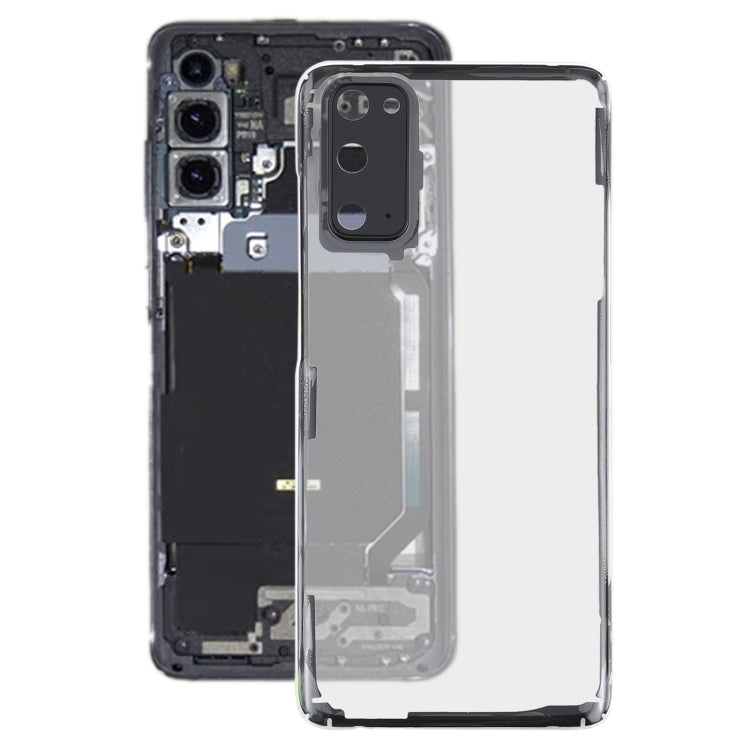 Couvercle arrière de batterie Transparent en verre, pour Samsung Galaxy S20 SM-G980 SM-G980F SM-G980F/DS