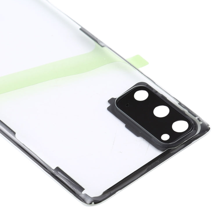 Couvercle arrière de batterie Transparent en verre, pour Samsung Galaxy S20 SM-G980 SM-G980F SM-G980F/DS