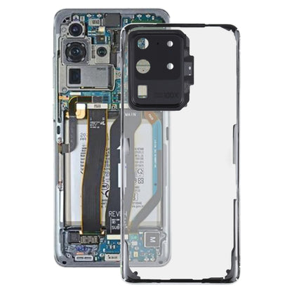 Pour Samsung Galaxy S20 Ultra SM-G988 SM-G988U SM-G988U1 SM-G9880 SM-G988B/DS SM-G988N SM-G988B SM-G988W Couvercle arrière de batterie transparent en verre