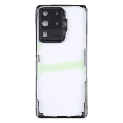 Pour Samsung Galaxy S20 Ultra SM-G988 SM-G988U SM-G988U1 SM-G9880 SM-G988B/DS SM-G988N SM-G988B SM-G988W Couvercle arrière de batterie transparent en verre