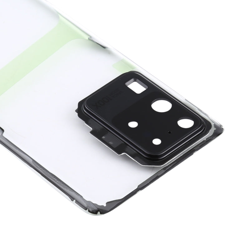 Pour Samsung Galaxy S20 Ultra SM-G988 SM-G988U SM-G988U1 SM-G9880 SM-G988B/DS SM-G988N SM-G988B SM-G988W Couvercle arrière de batterie transparent en verre