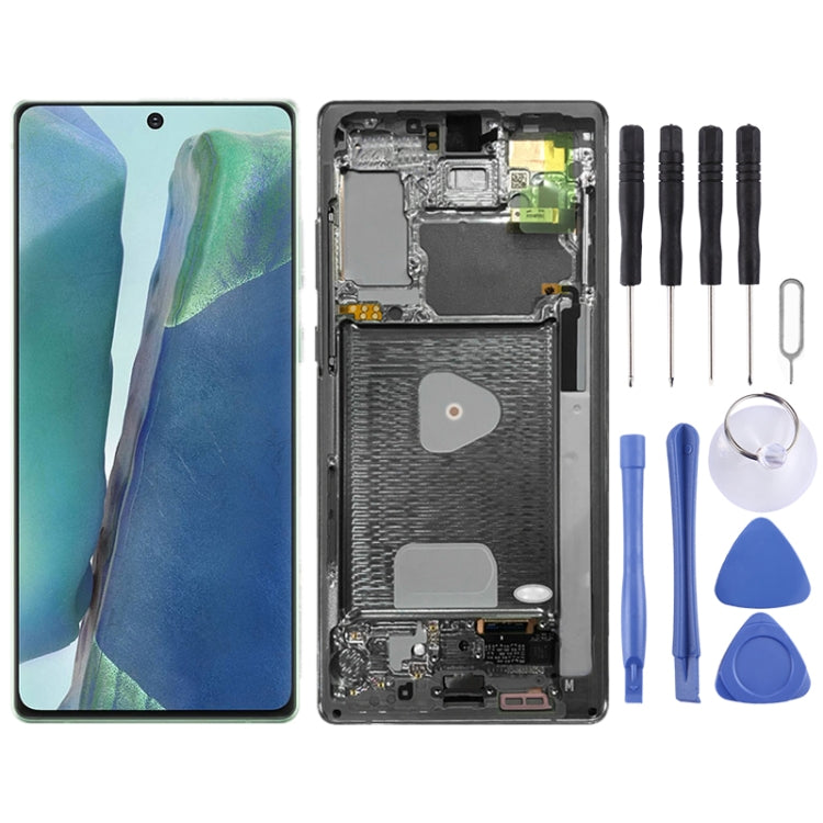 Écran LCD d'origine et numériseur complet avec cadre pour Samsung Galaxy Note20 4G SM-N980