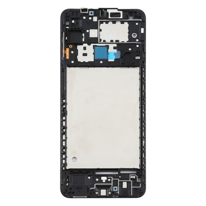 Pour Samsung Galaxy A12, boîtier avant, cadre LCD, plaque de lunette