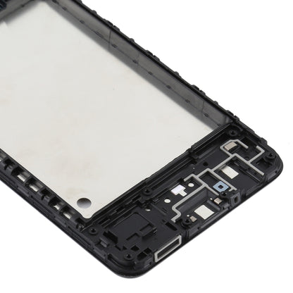 Pour Samsung Galaxy A12, boîtier avant, cadre LCD, plaque de lunette