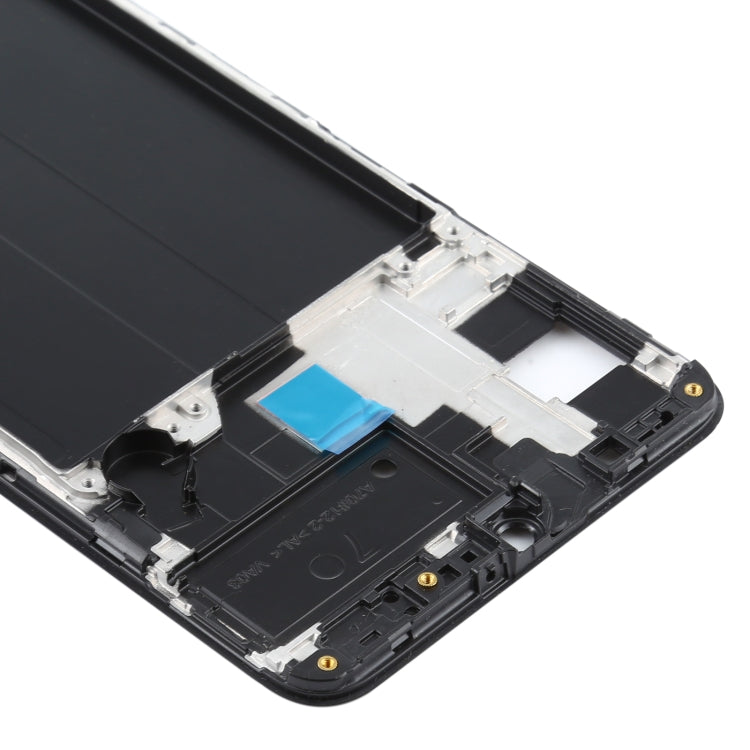 Pour Samsung Galaxy A70, boîtier avant, cadre LCD, plaque de lunette