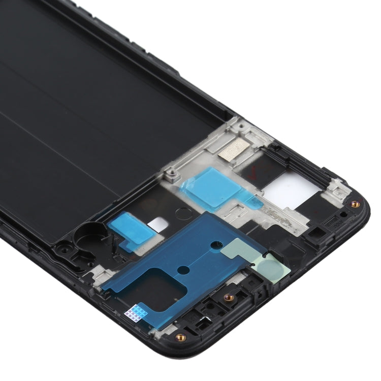 Pour Samsung Galaxy A50, boîtier avant, cadre LCD, plaque de lunette