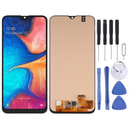 Écran LCD matériel OLED et assemblage complet de numériseur pour Samsung Galaxy A20 SM-A205