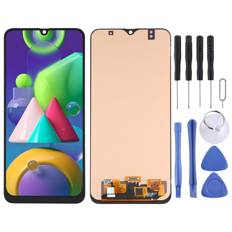 Écran LCD matériel OLED et assemblage complet de numériseur pour Samsung Galaxy M21 SM-M215