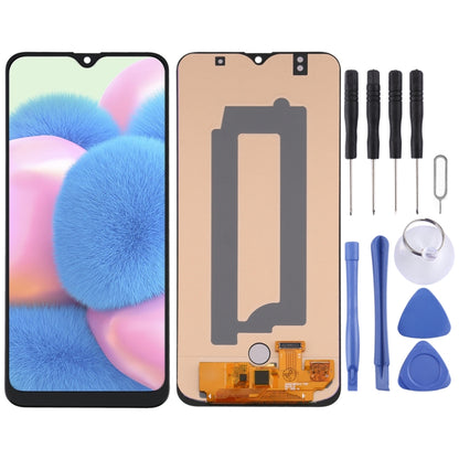 Écran LCD matériel OLED et assemblage complet de numériseur pour Samsung Galaxy A30s SM-A307