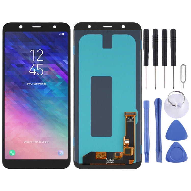 Écran LCD matériel OLED et assemblage complet de numériseur pour Samsung Galaxy A6 + (2018) SM-A605