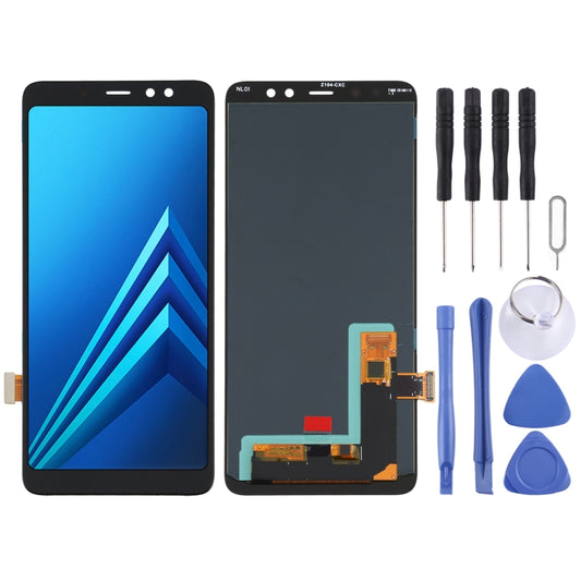 Écran LCD matériel OLED et assemblage complet de numériseur pour Samsung Galaxy A8 + (2018) SM-A730, For Samsung Galaxy A8+ (2018) (OLED Material)