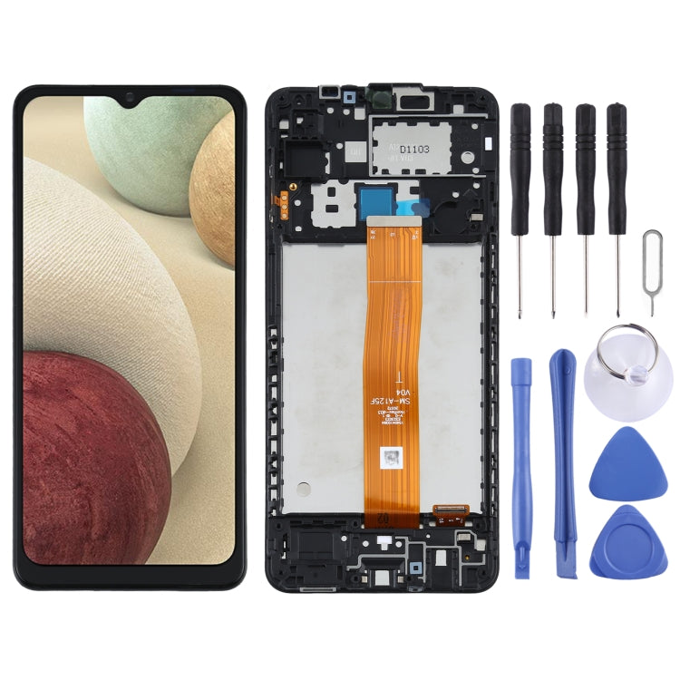Écran LCD d'origine et numériseur complet avec cadre pour Samsung Galaxy A12 4G SM-A125F