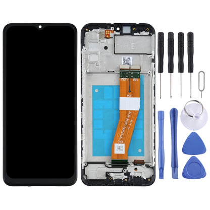 Écran LCD d'origine et numériseur complet avec cadre pour Samsung Galaxy A02s SM-A025F (version GE)
