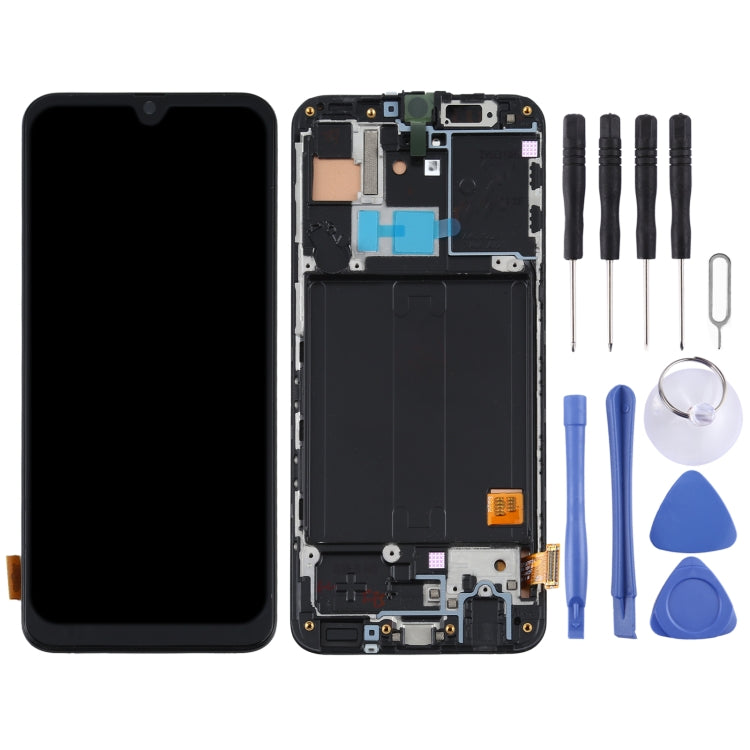 Écran LCD matériel TFT et numériseur complet avec cadre pour Samsung Galaxy A40 SM-A405F
