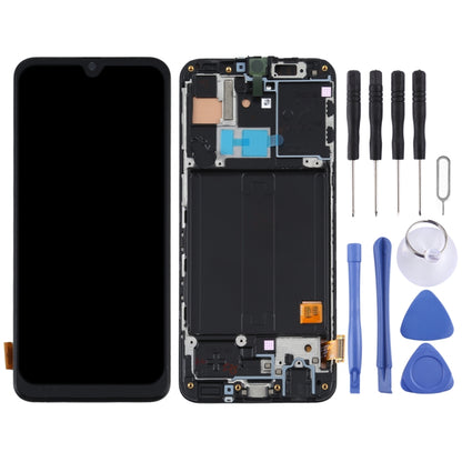 Écran LCD matériel TFT et numériseur complet avec cadre pour Samsung Galaxy A40 SM-A405F
