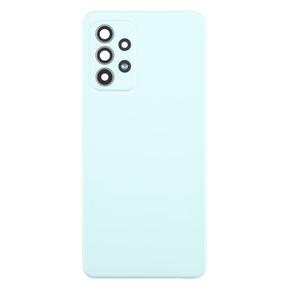 Couvercle arrière de batterie pour Samsung Galaxy A52 5G/4G, avec couvercle d'objectif d'appareil photo