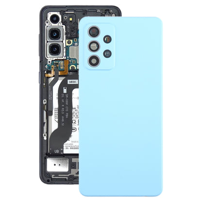 Couvercle arrière de batterie pour Samsung Galaxy A52 5G/4G, avec couvercle d'objectif d'appareil photo
