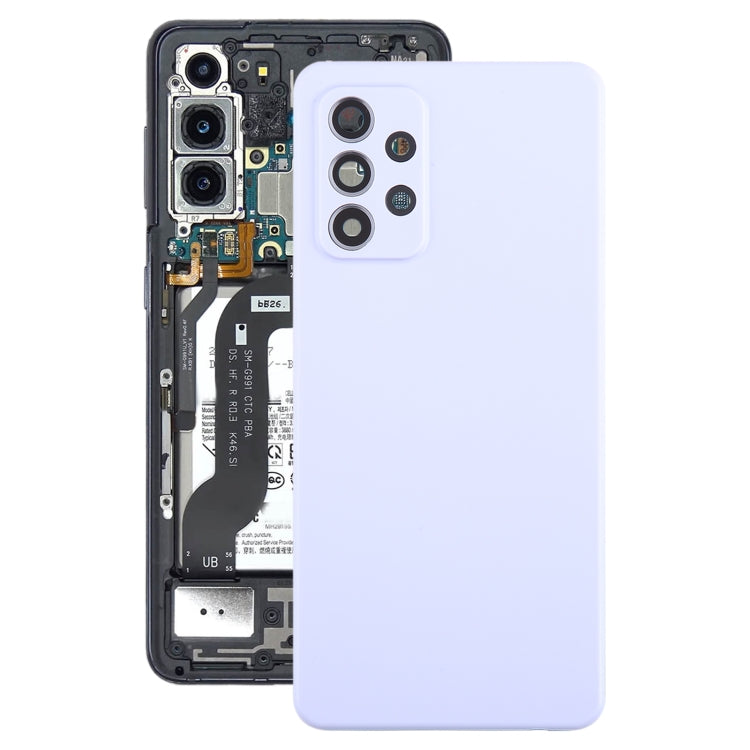 Couvercle arrière de batterie pour Samsung Galaxy A52 5G/4G, avec couvercle d'objectif d'appareil photo