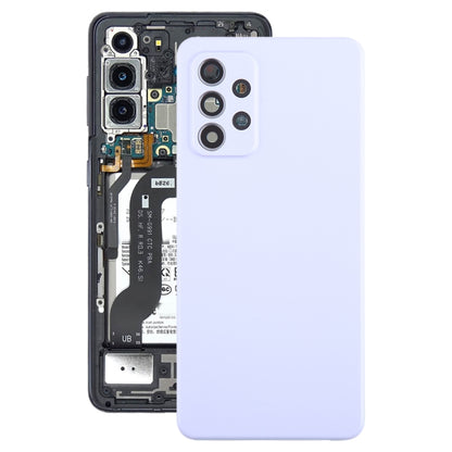 Couvercle arrière de batterie pour Samsung Galaxy A52 5G/4G, avec couvercle d'objectif d'appareil photo