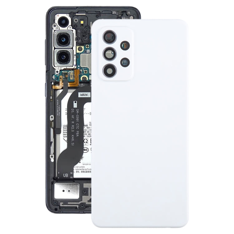 Couvercle arrière de batterie pour Samsung Galaxy A52 5G/4G, avec couvercle d'objectif d'appareil photo