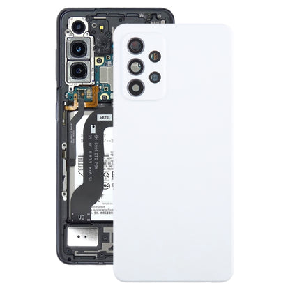 Couvercle arrière de batterie pour Samsung Galaxy A52 5G/4G, avec couvercle d'objectif d'appareil photo