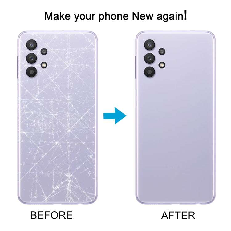Coque arrière de batterie pour Samsung Galaxy A32 5G, avec couvercle d'objectif d'appareil photo