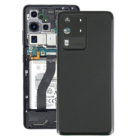 Coque arrière de batterie pour Samsung Galaxy S20 Ultra, avec couvercle d'objectif d'appareil photo