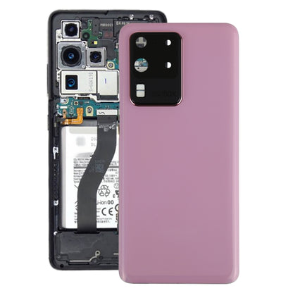 Coque arrière de batterie pour Samsung Galaxy S20 Ultra, avec couvercle d'objectif d'appareil photo
