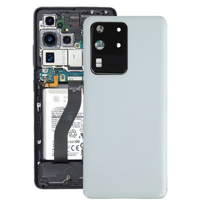 Coque arrière de batterie pour Samsung Galaxy S20 Ultra, avec couvercle d'objectif d'appareil photo