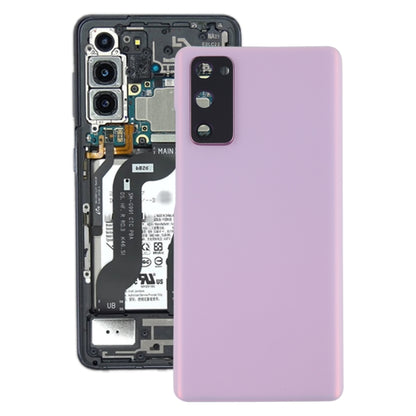 Coque arrière de batterie pour Samsung Galaxy S20 FE, avec couvercle d'objectif d'appareil photo