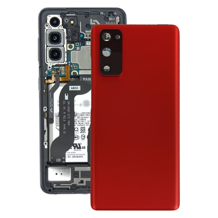Coque arrière de batterie pour Samsung Galaxy S20 FE, avec couvercle d'objectif d'appareil photo
