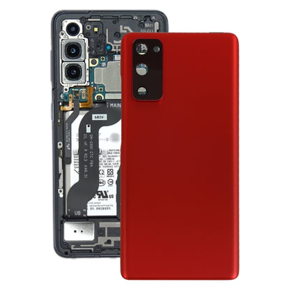 Coque arrière de batterie pour Samsung Galaxy S20 FE, avec couvercle d'objectif d'appareil photo