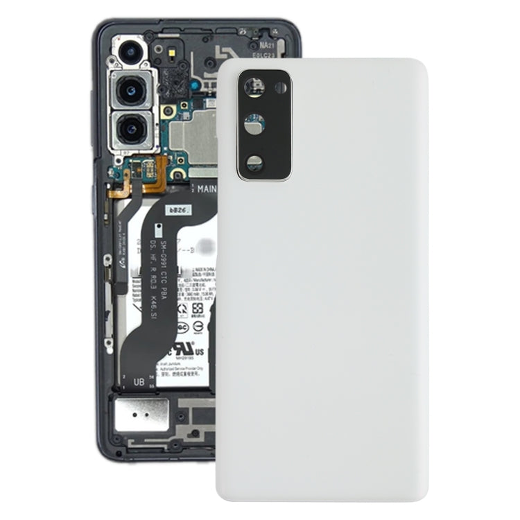 Coque arrière de batterie pour Samsung Galaxy S20 FE, avec couvercle d'objectif d'appareil photo