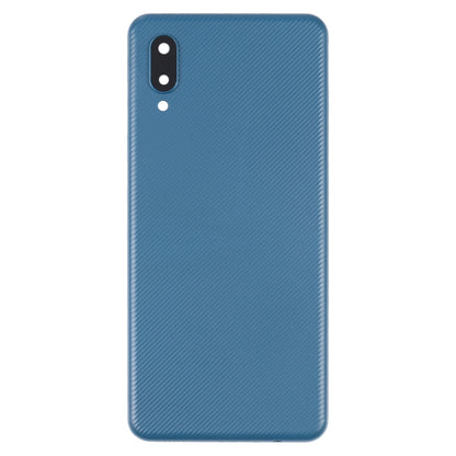 Coque arrière de batterie pour Samsung Galaxy A02, avec couvercle d'objectif d'appareil photo