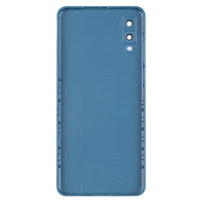 Coque arrière de batterie pour Samsung Galaxy A02, avec couvercle d'objectif d'appareil photo
