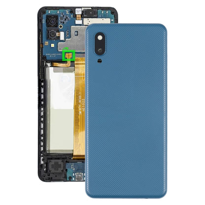 Coque arrière de batterie pour Samsung Galaxy A02, avec couvercle d'objectif d'appareil photo