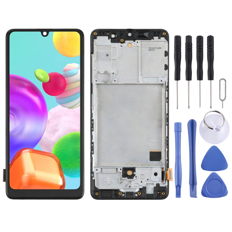 Écran LCD matériel TFT et numériseur complet avec cadre pour Samsung Galaxy A41 SM-A415