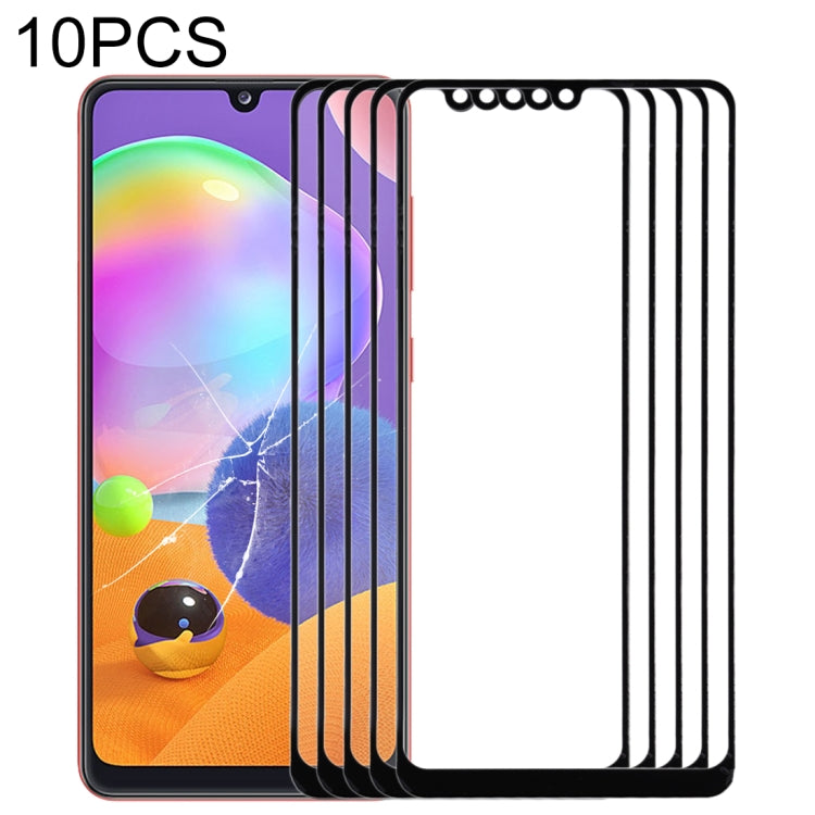 Pour Samsung Galaxy A31, 10 pièces, lentille extérieure en verre pour écran avant
